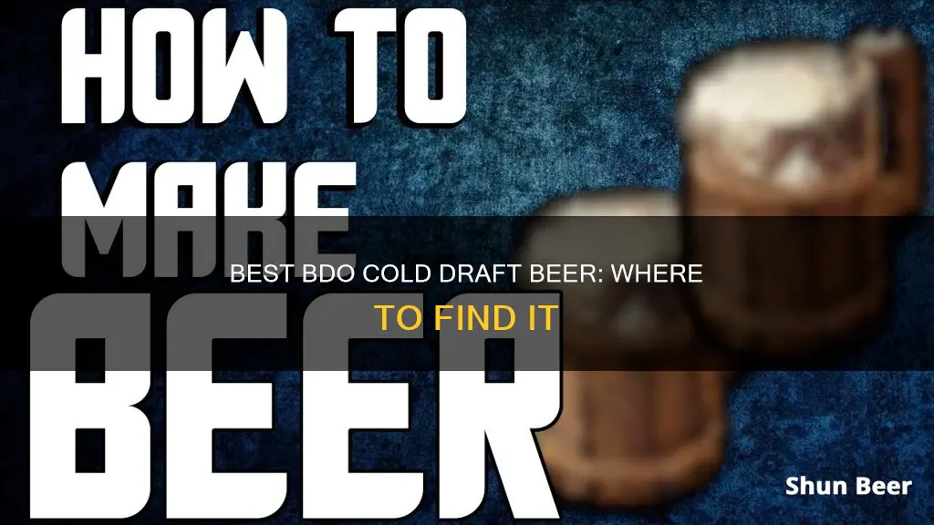 where to buy cold draft beer bdo