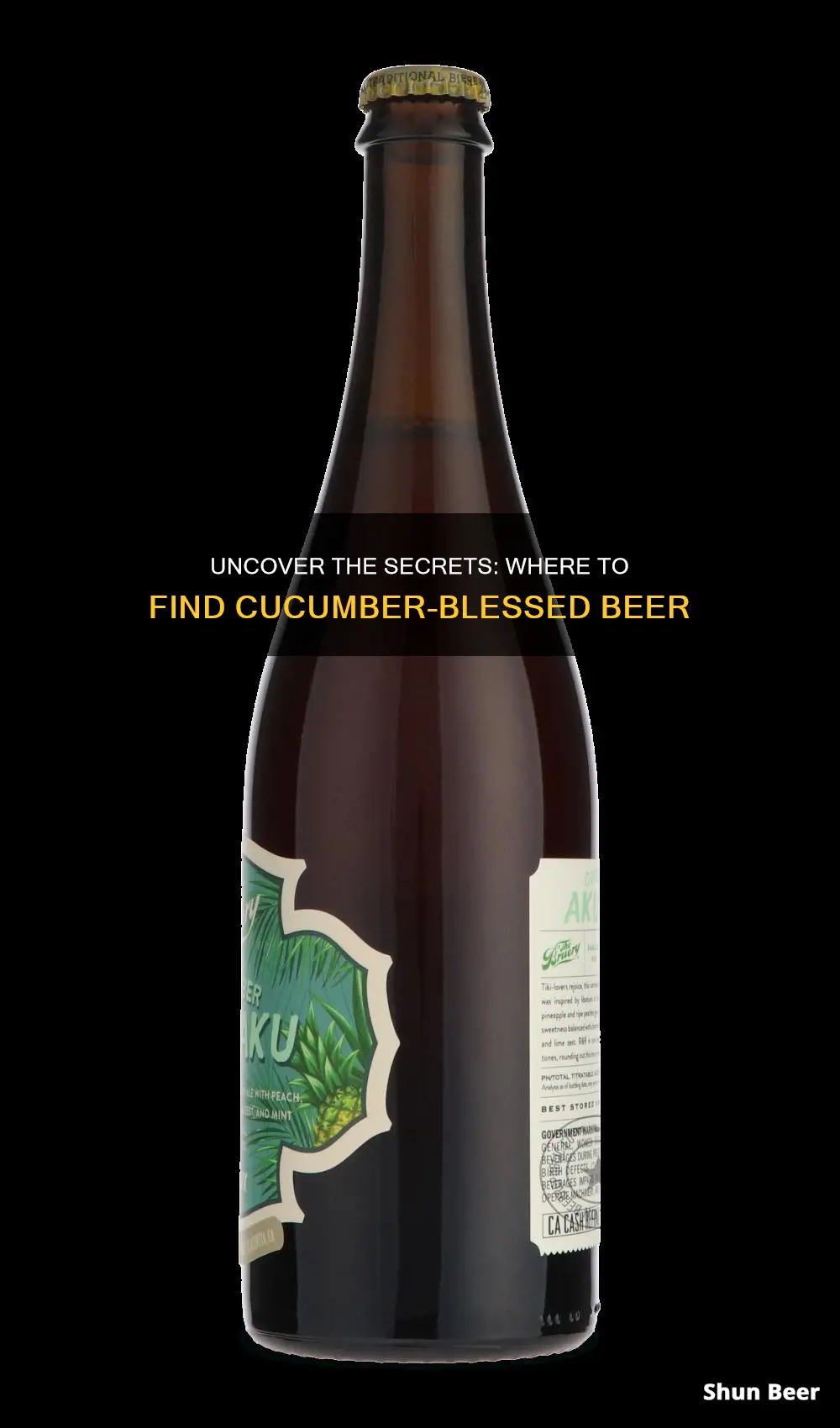 where to buy cucumber blessings beer