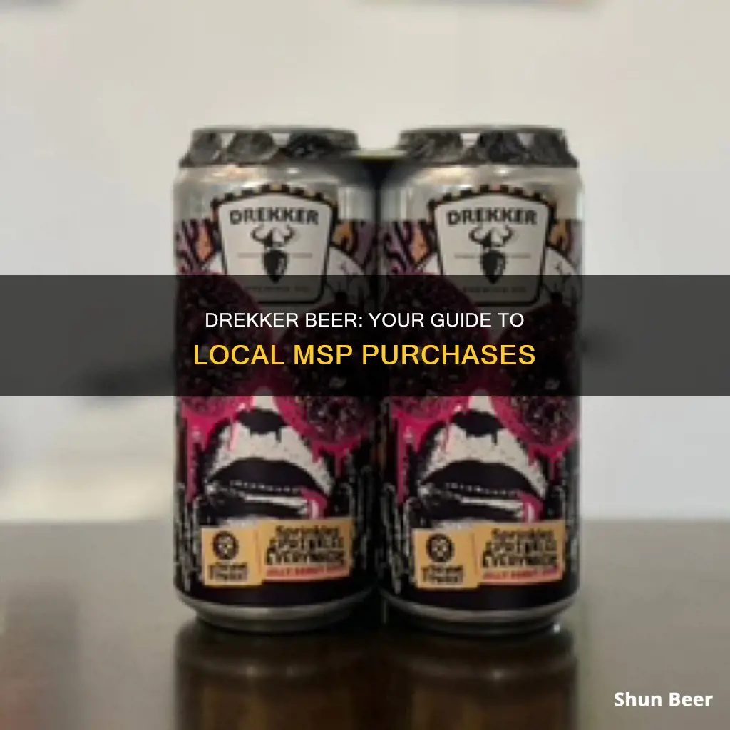 where to buy drekker beer in msp