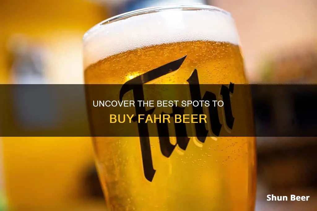 where to buy fahr beer