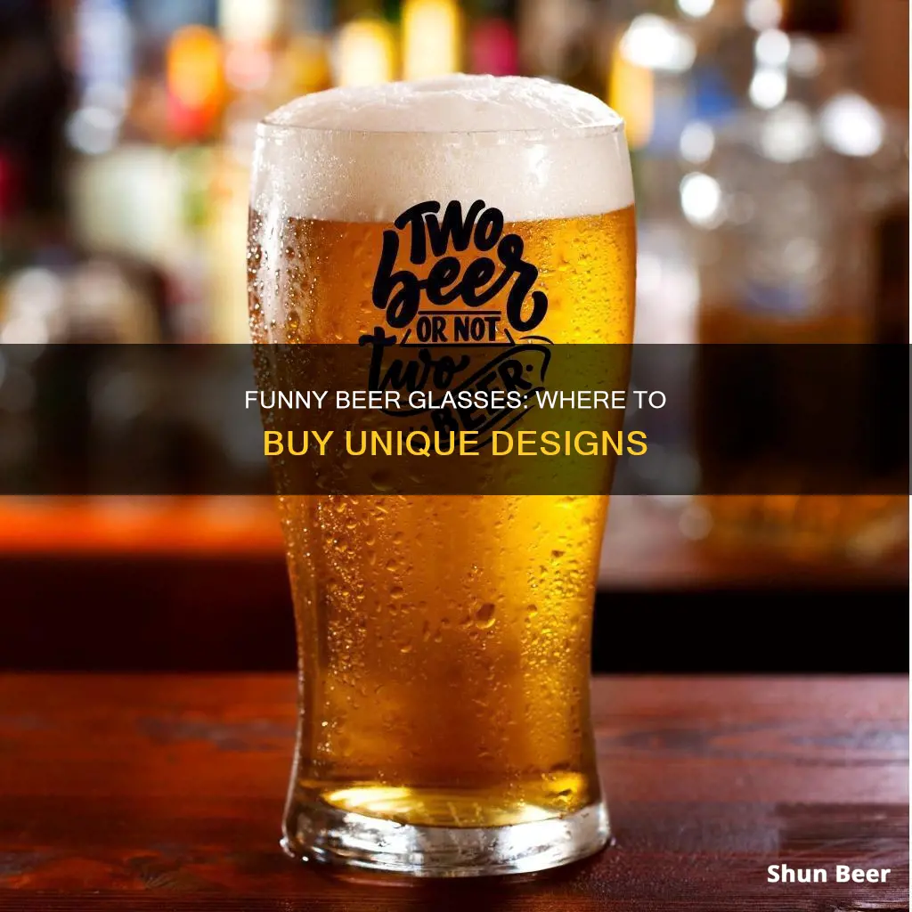 where to buy funny designed beer glasses