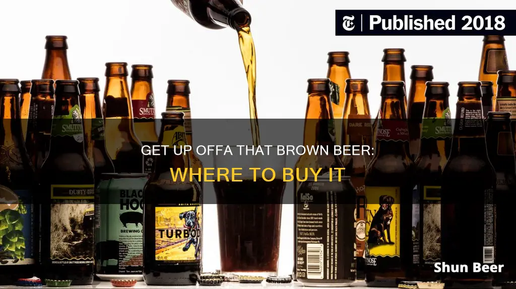 where to buy get up offa that brown beer