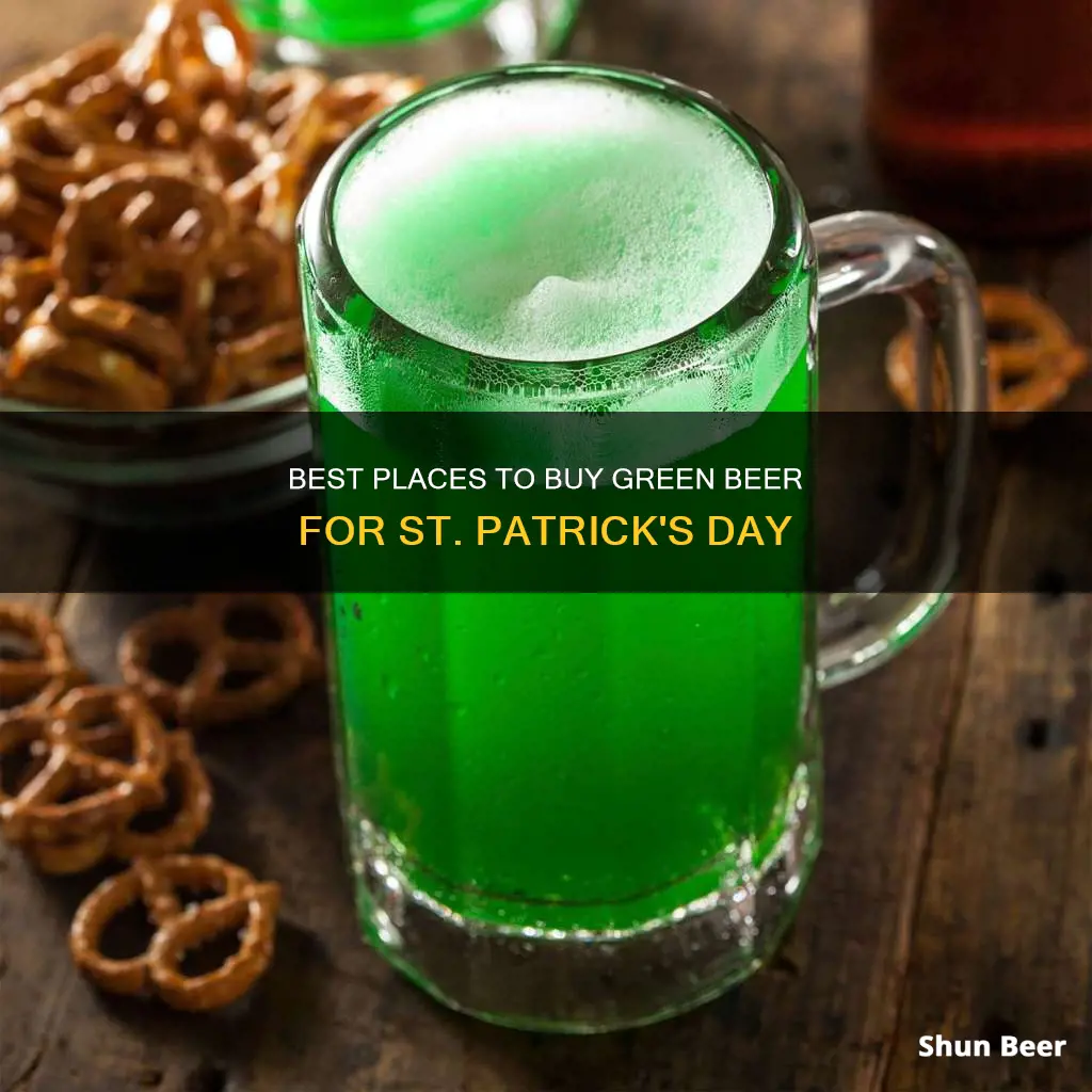 where to buy green beer for st patrick