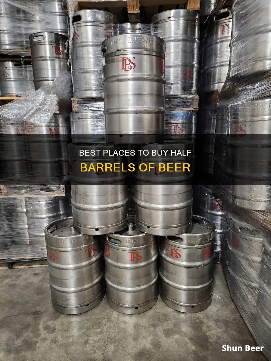 where to buy half barrels of beer