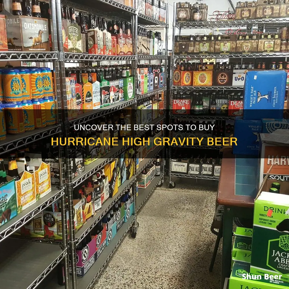 where to buy hurricane high gravity beer