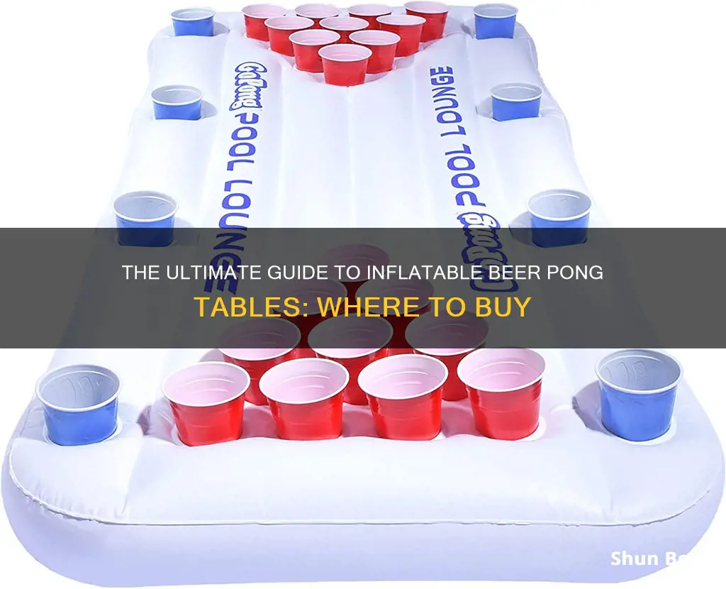 where to buy inflatable beer pong table