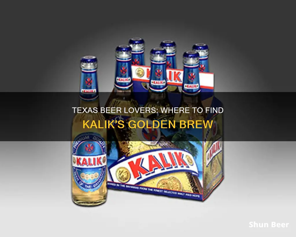 where to buy kalik beer in texas