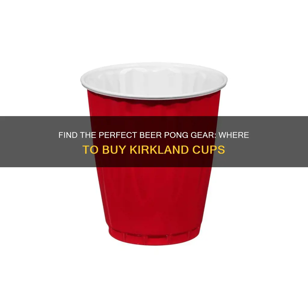 where to buy kirkland beer pong cups