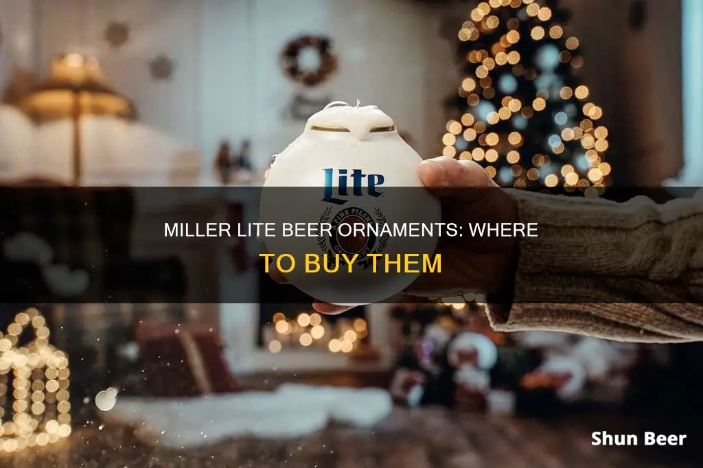 where to buy miller lite beer ornaments