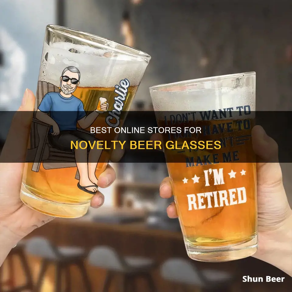 where to buy novelty beer glasses