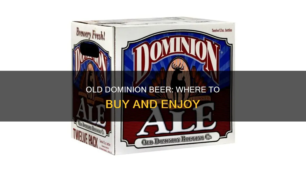 where to buy old dominion beer