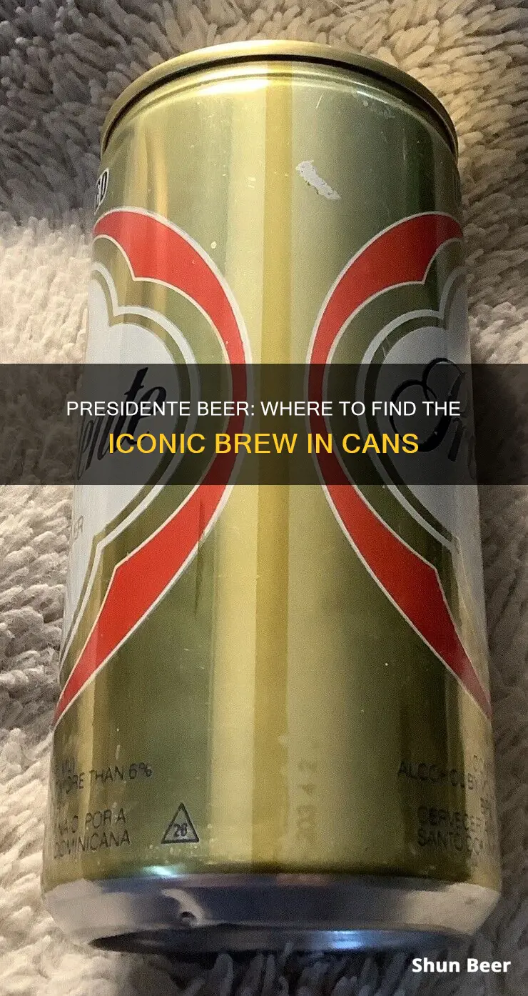 where to buy presidente beer in can