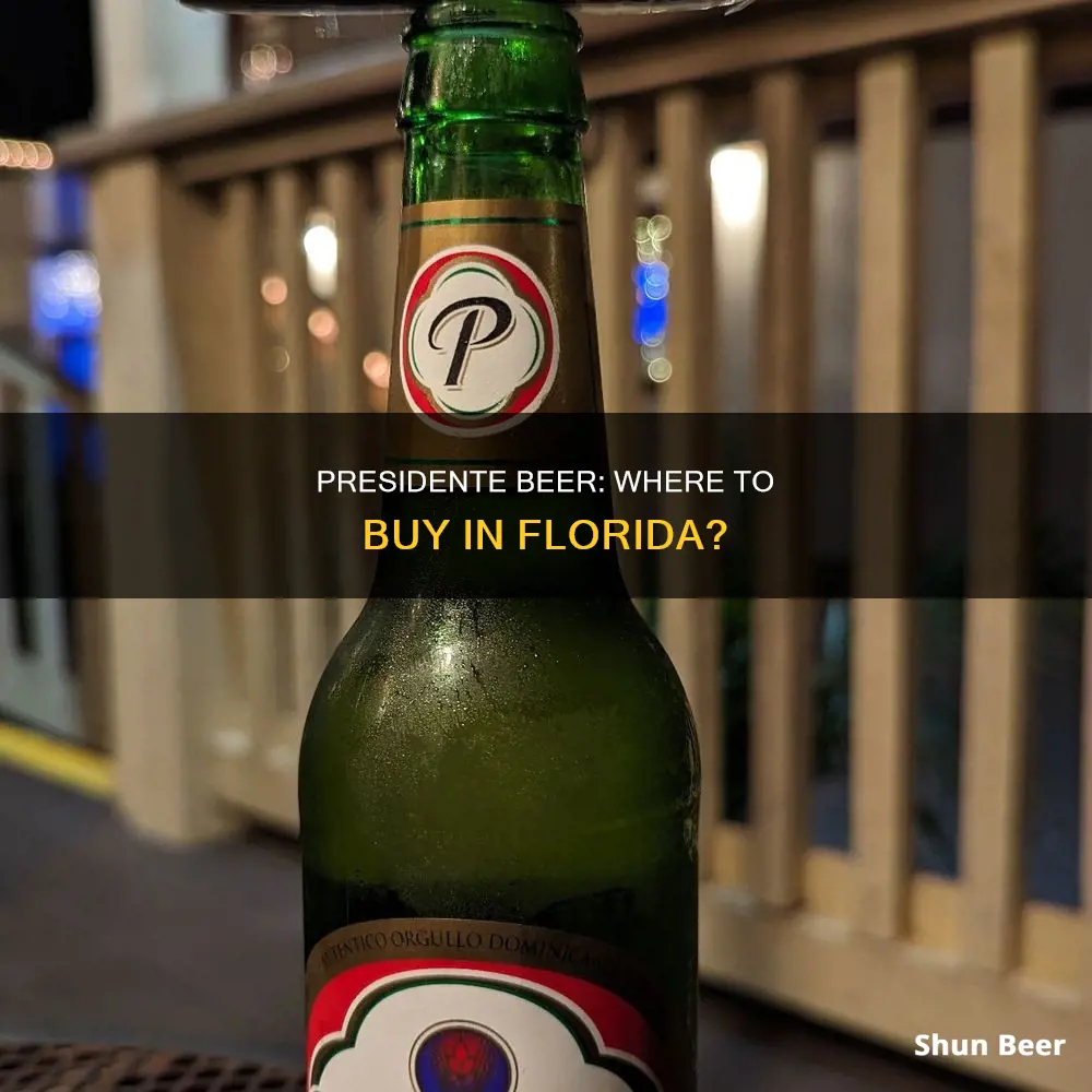 where to buy presidente beer in florida