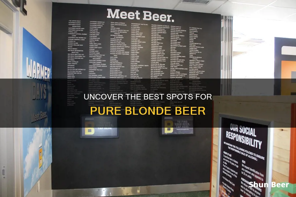 where to buy pure blonde beer