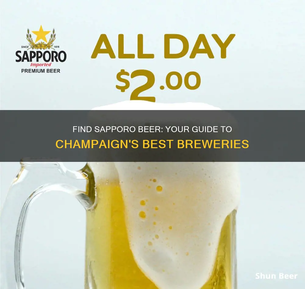 where to buy sapporo beer in champaign