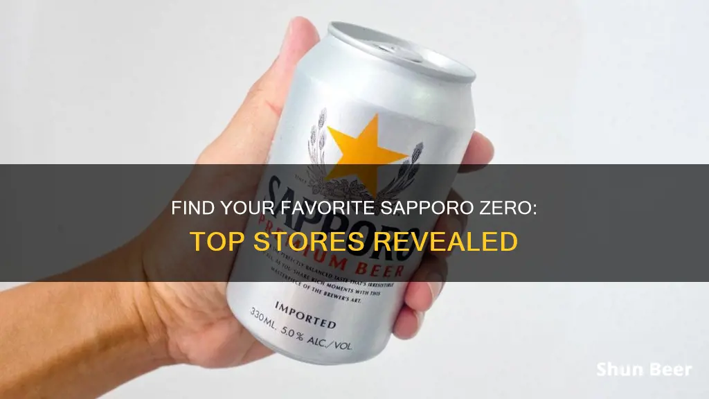 where to buy sapporo zero beer