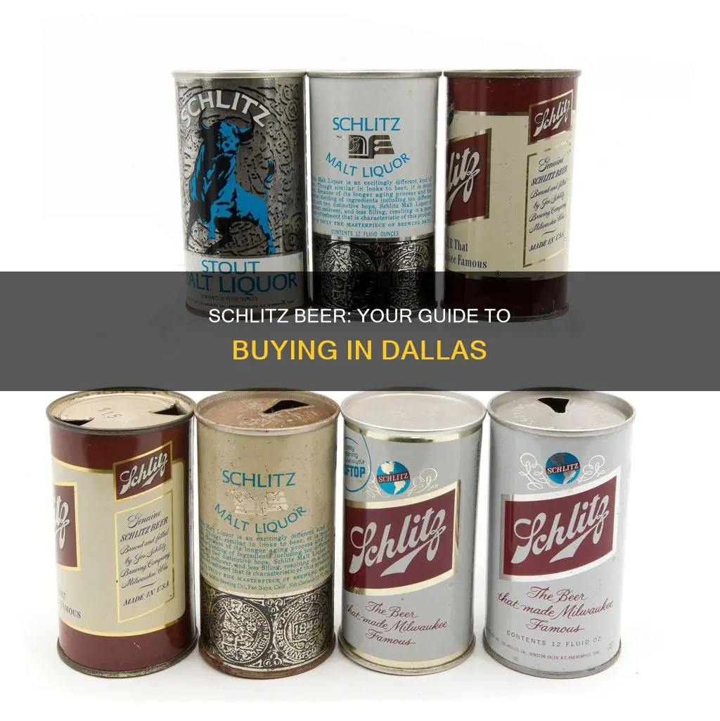 where to buy schlitz beer in dallas