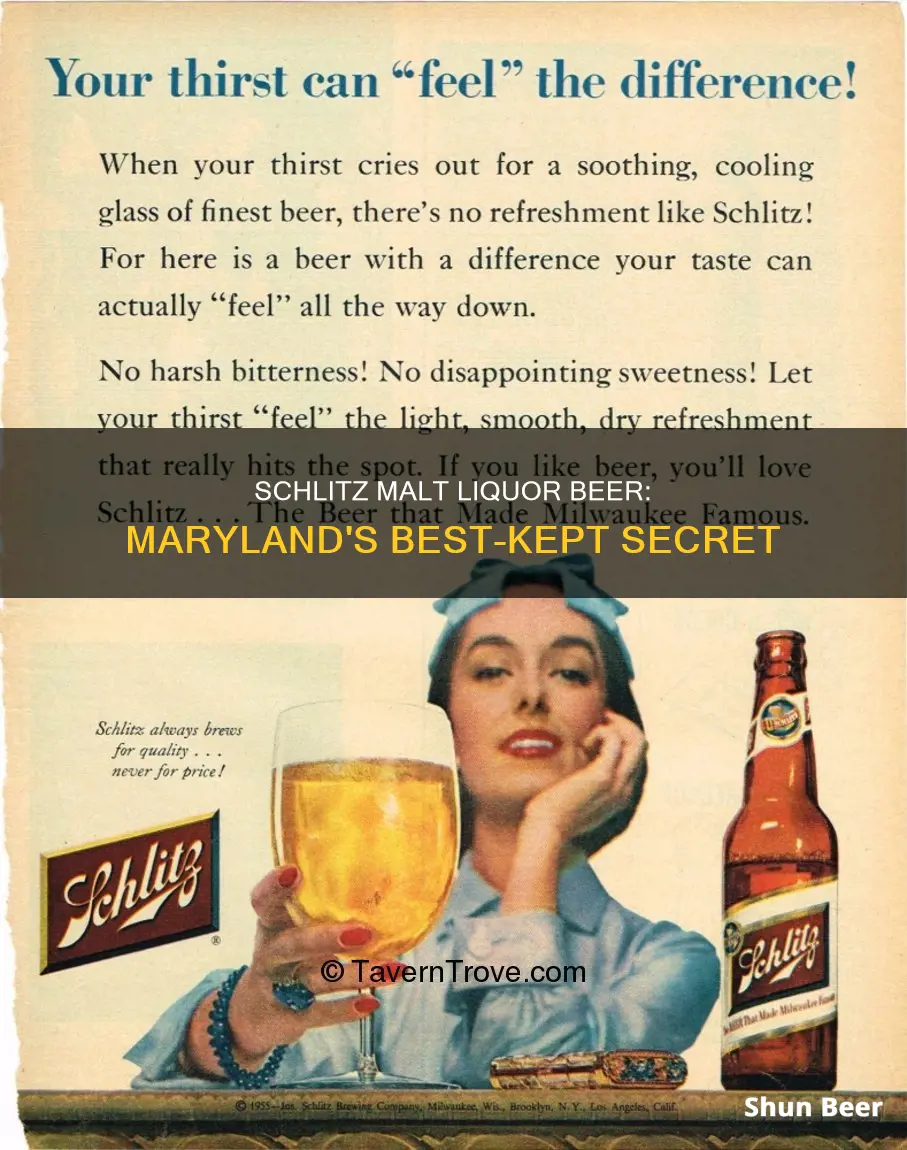 where to buy schlitz malt liquor beer in maryland