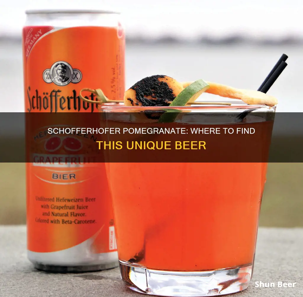 where to buy schofferhofer pomegranate beer