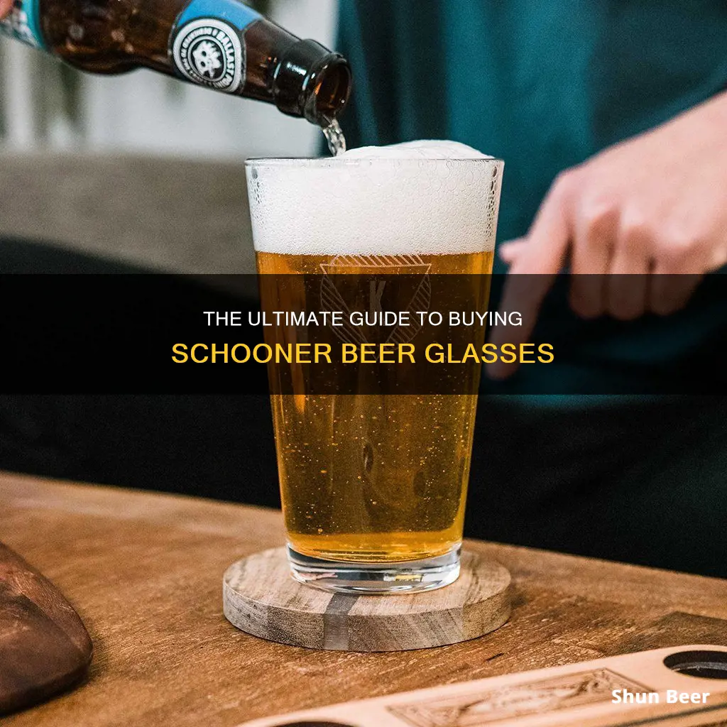 where to buy schooner beer glasses