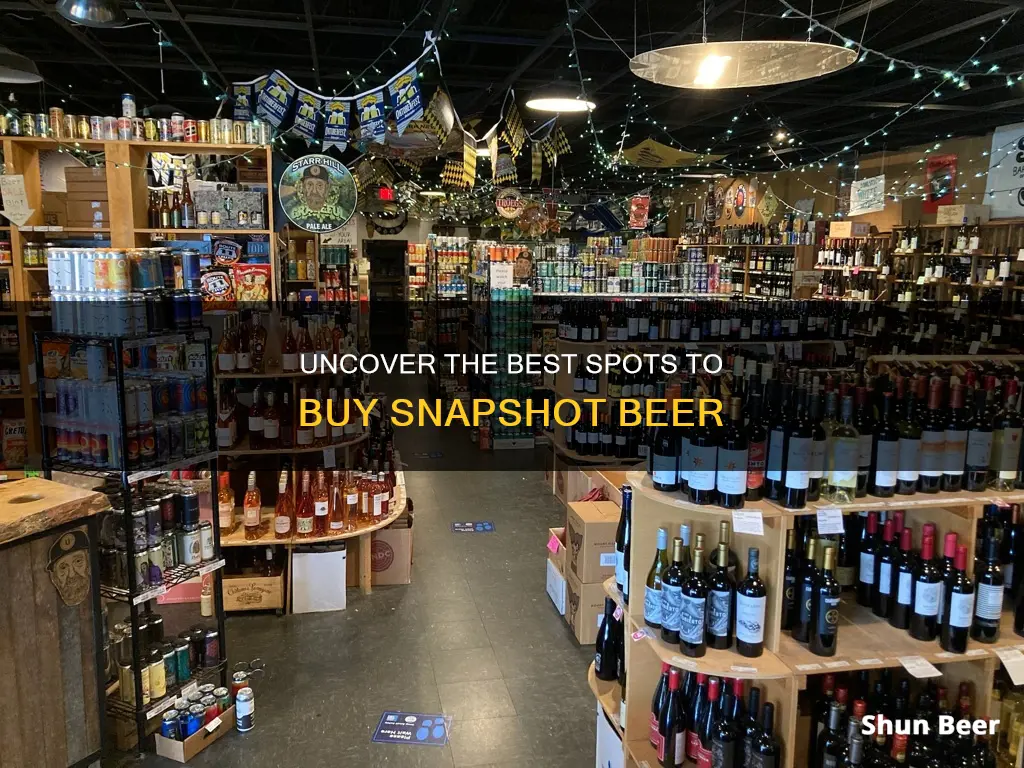 where to buy snapshot beer