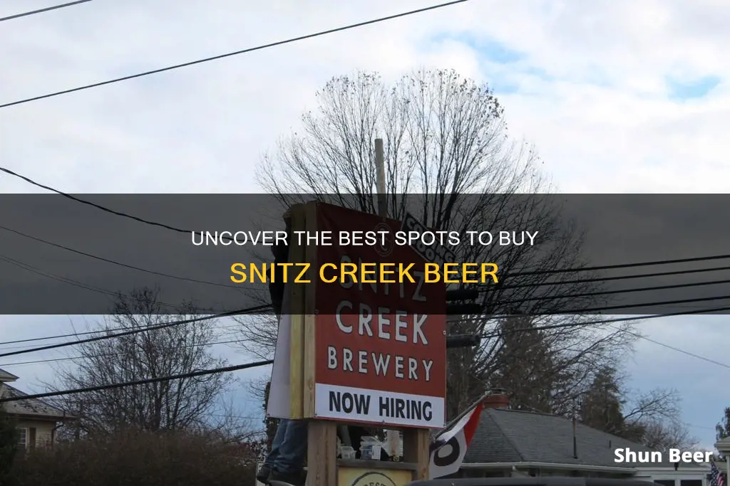 where to buy snitz creek beer