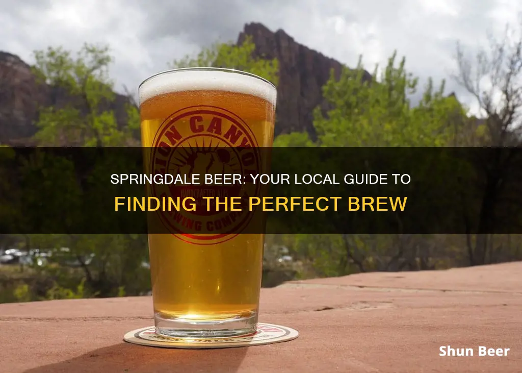 where to buy springdale beer