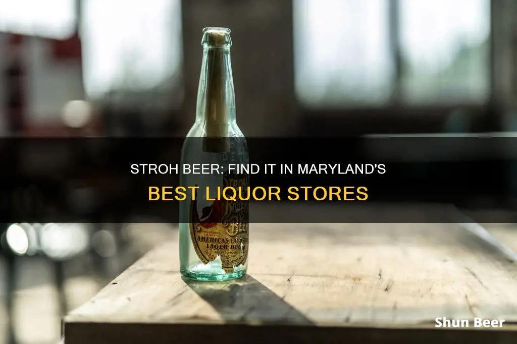 where to buy stroh beer in state of maryland