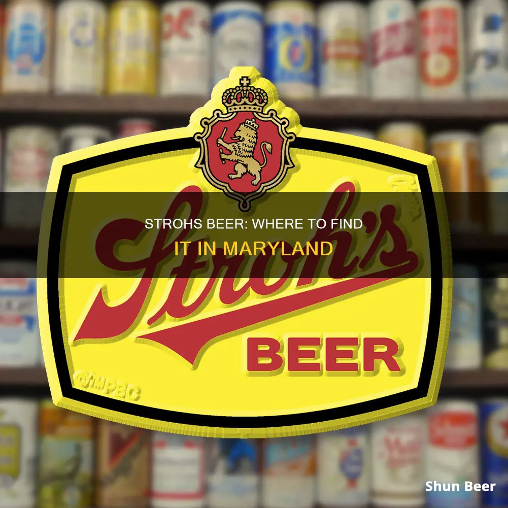 where to buy strosh s beer in maryland