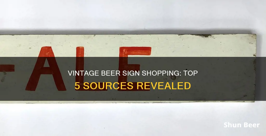 where to buy vintage beer signs