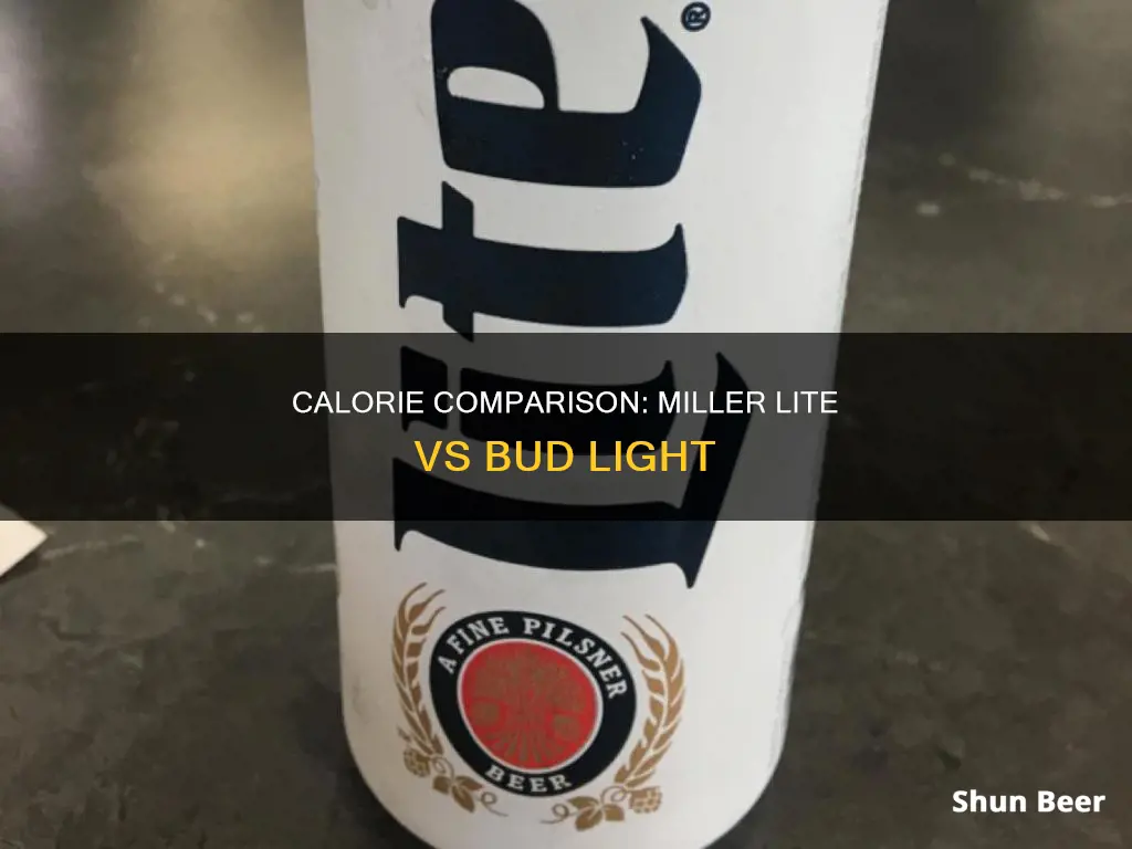 which beer has more calories miller lite or bud light