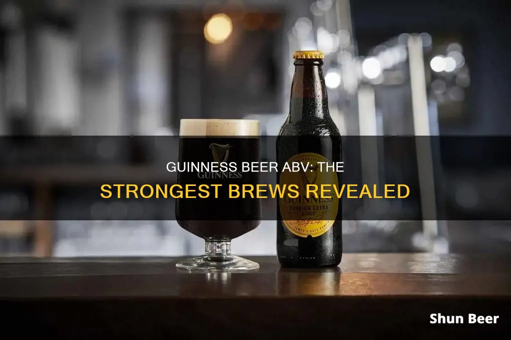 which guinness beer has highest abv