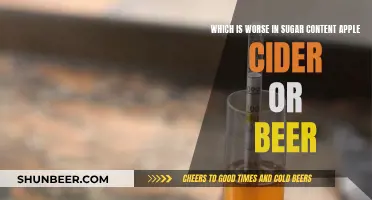 Cider vs Beer: Which Has More Sugar?