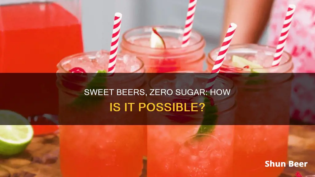 which sweet beers have zero sugar