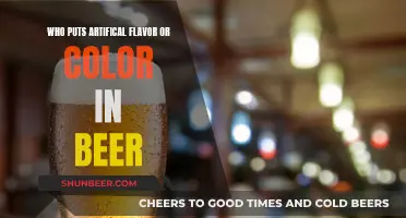 The Secret Behind Beer's Artificial Flavors and Colors: Who's Adding What?