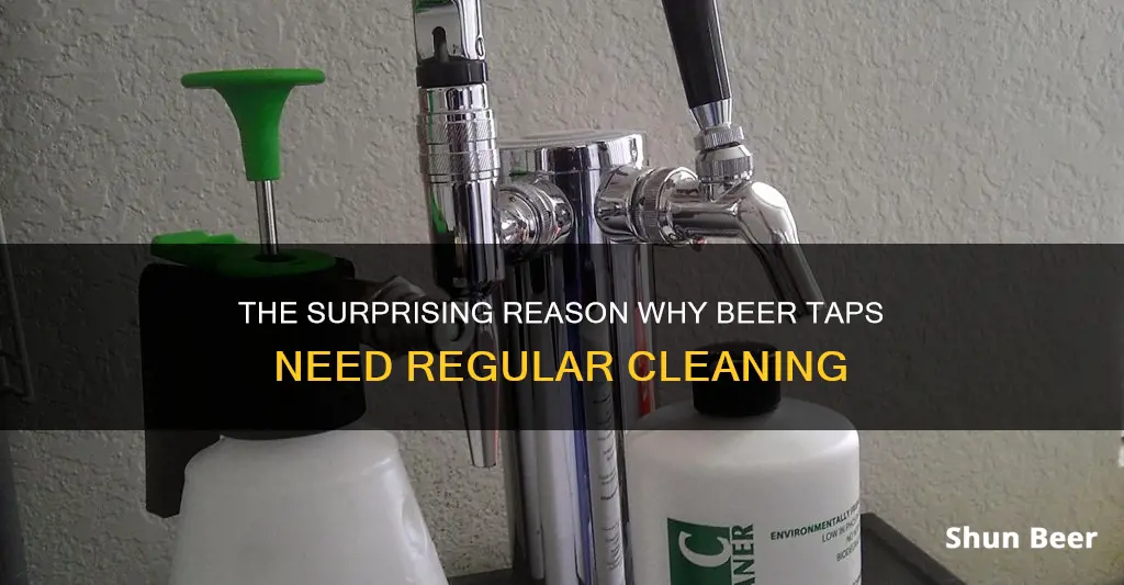 why do people clean the beer taps out