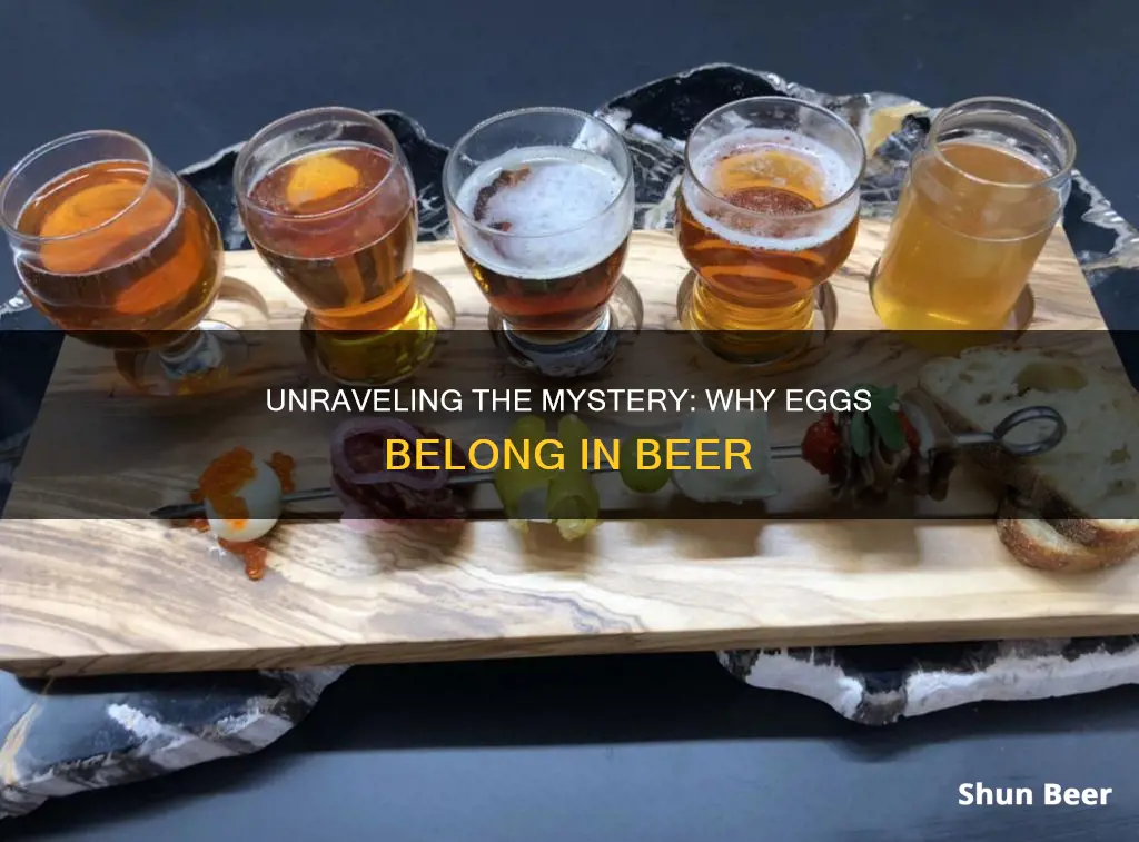 why do people put eggs in their beer