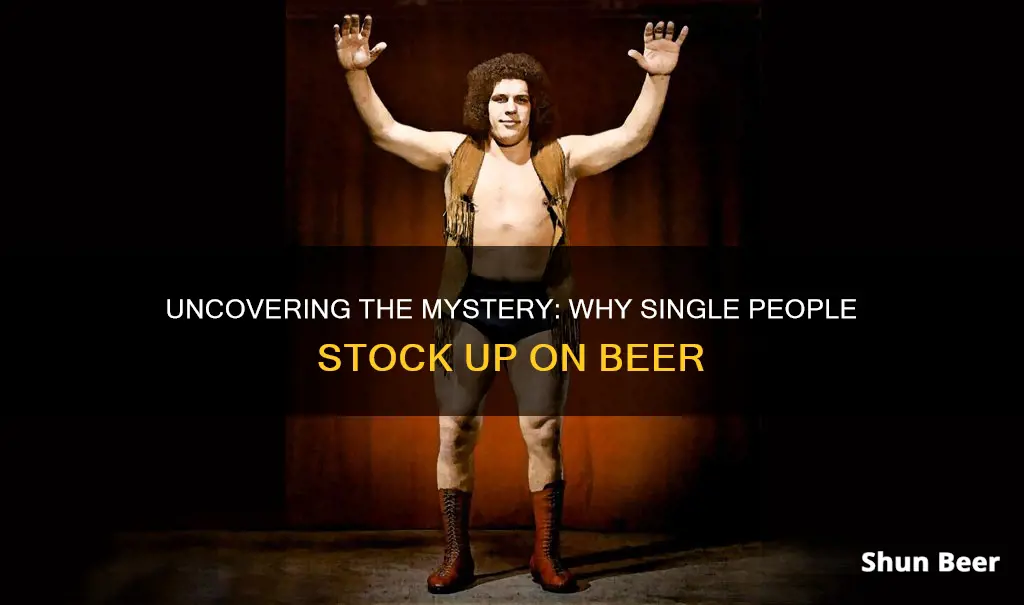 why do single peole buy more beer