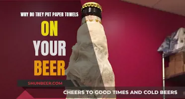 The Surprising Reason Paper Towels Are Placed on Beer