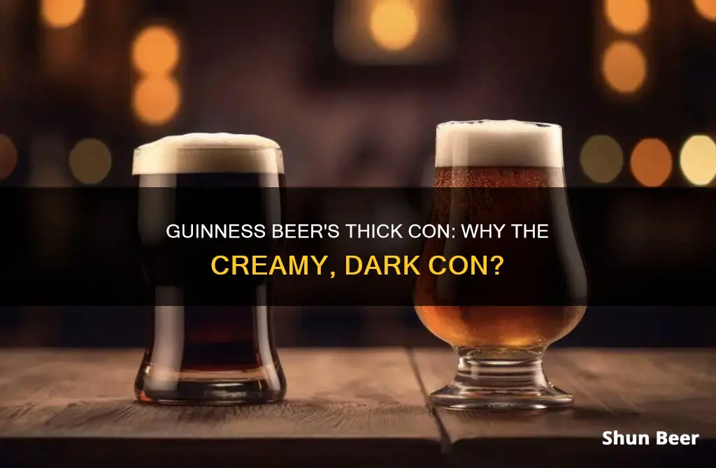 why does guinness beer have a to con