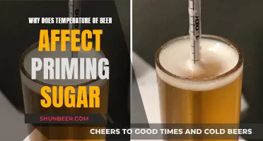 Beer Temperature and Priming Sugar: A Delicate Balance