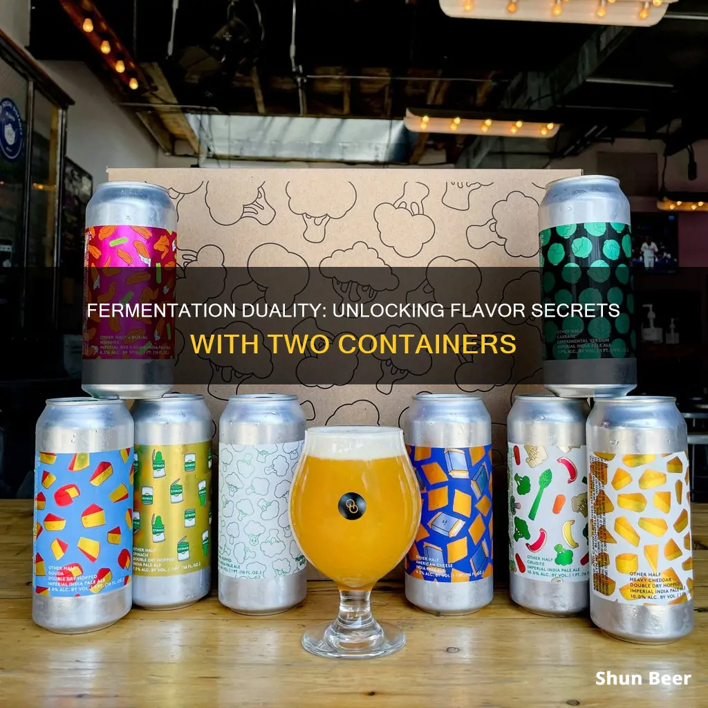 why ferment beer in 2 different containers