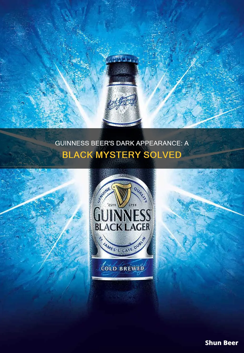 why is guinness beer black