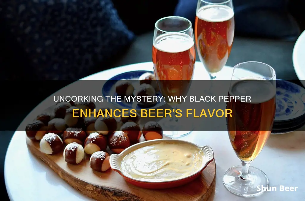 why put black pepper in beer