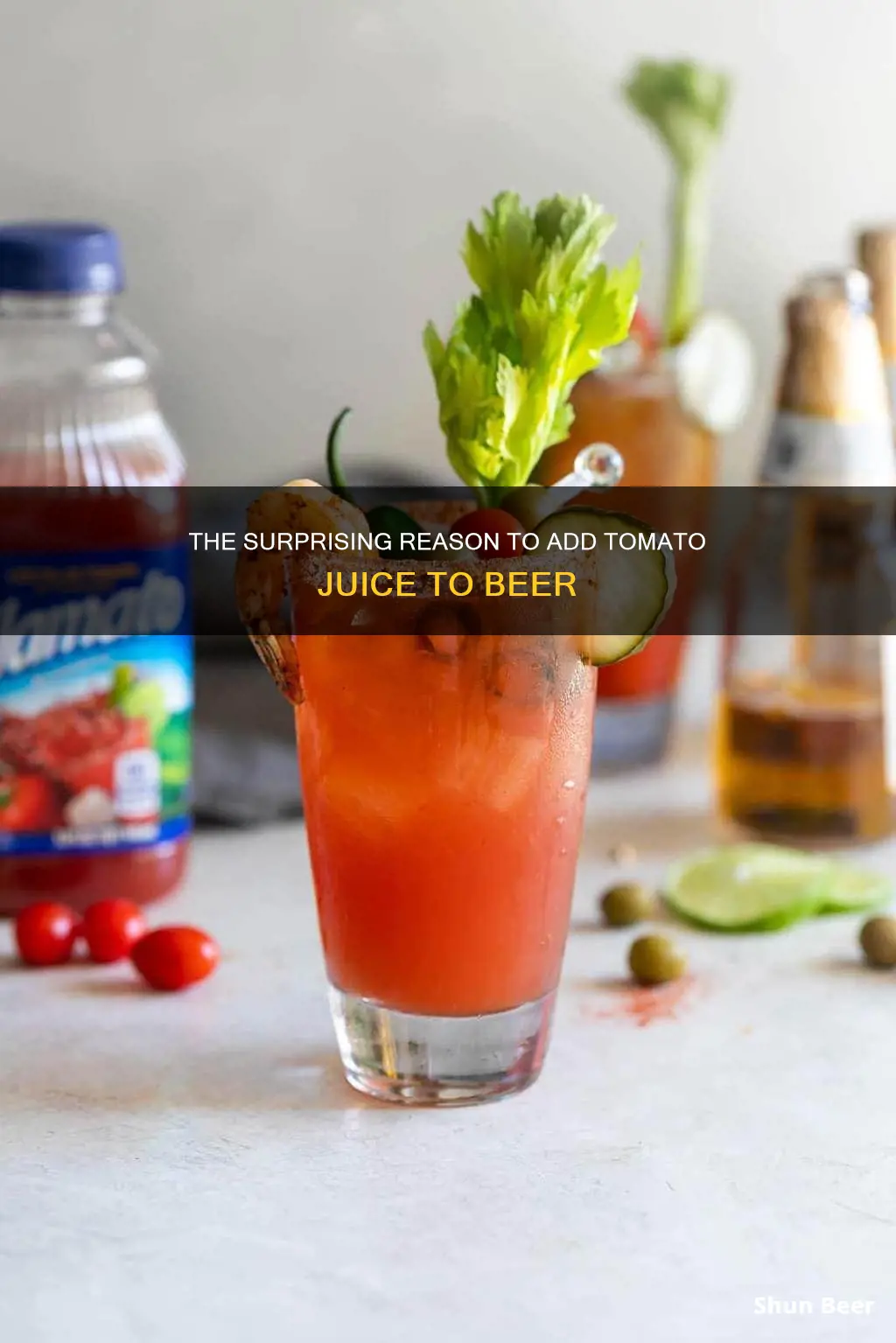 why put tomato juice in beer