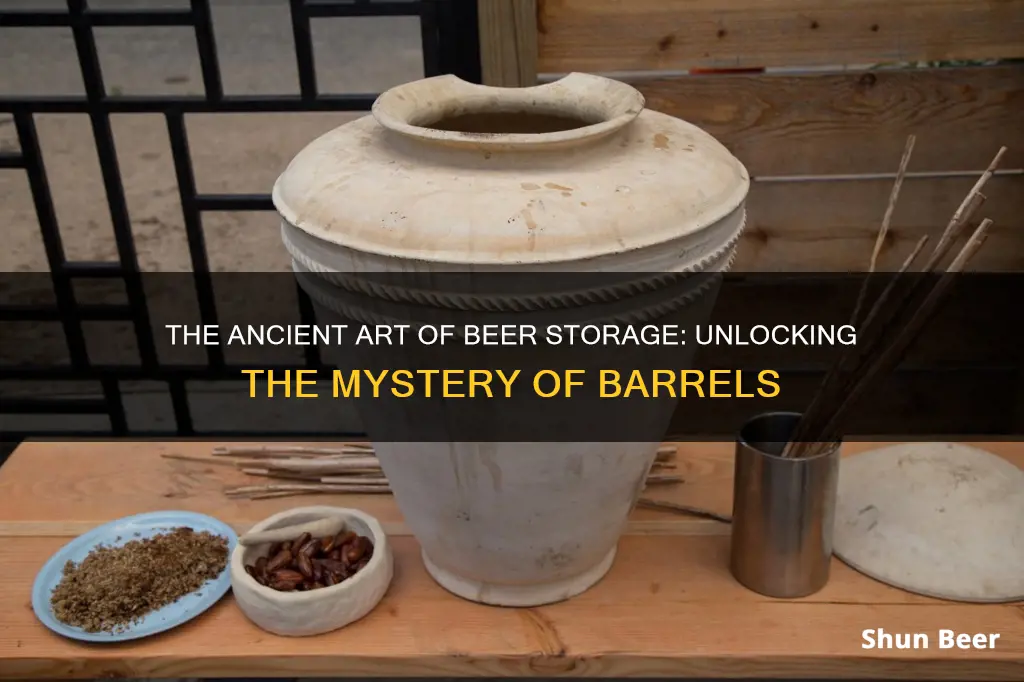 why was beer put into barrals